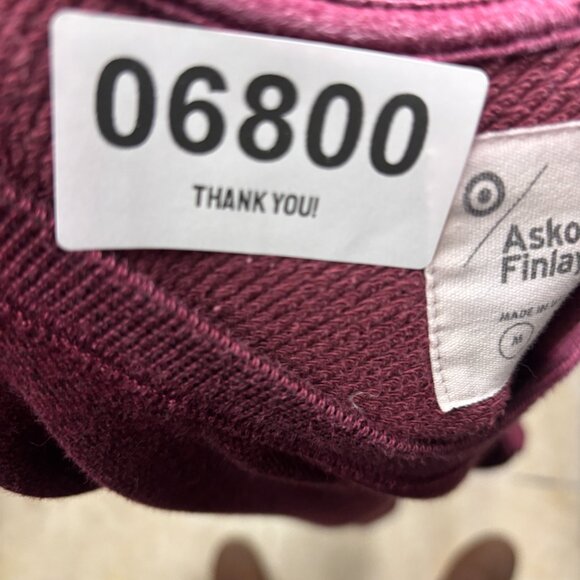 Askov Finlayson Sweatshirt Medium Maroon Terry Pullover - Picture 7 of 7